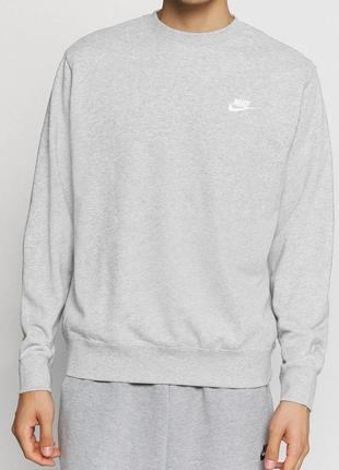 Базовий світшот nike nsw swoosh club sweatshirt grey3 фото