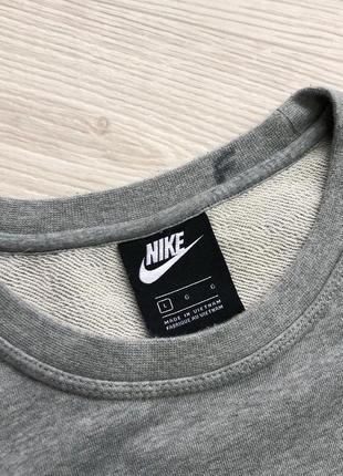 Базовый свитшот nike nsw swoosh club sweatshirt grey7 фото