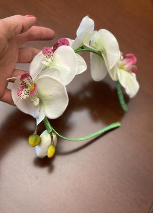 Новый обруч на голову орхидеи