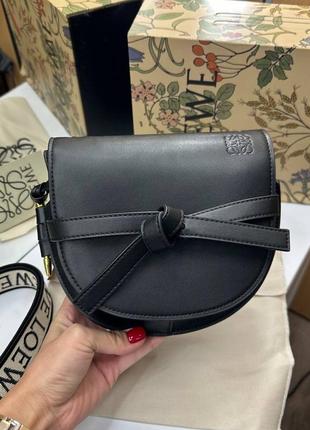 Жіноча сумка loewe big gate dual black люкс якість