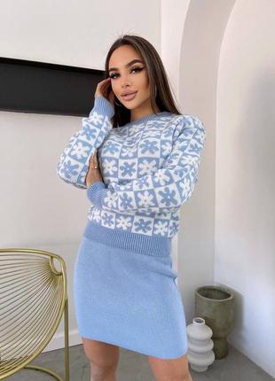 Женский костюм двуйка юбка кофта, теплый костюм,женский костюм двойка и кофта,костюм двойк...