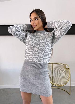 Женский костюм двуйка юбка кофта, теплый костюм,женский костюм двойка и кофта,костюм двойк...