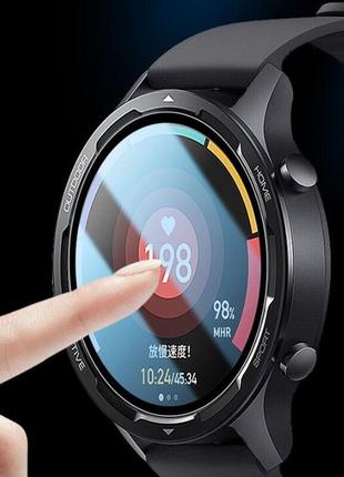 Защитная пленка с рамкой для смарт часов xiaomi watch s1 active (1 шт.)7 фото