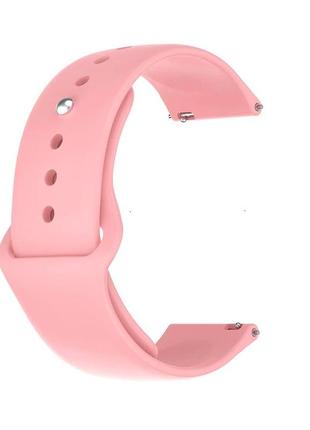 Ремешок силиконовый для часов 20 мм sport design бледно-розовый1 фото