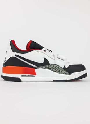 Nike air jordan legacy 312 low белые с черным кроссовки женские кожаные топ качество найк джордан осенние кожа кеды весенние демисезонные демисезонные высокие7 фото