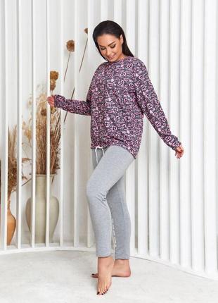 Трикотажний домашній костюм, 48-56 розмірів. 2471120