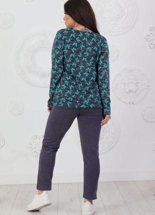 Трикотажний домашній костюм, 48-56 розмірів. 2471120