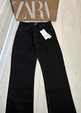 Прямі джинси zara straight fit