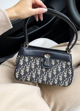 Жіноча брендова шкіряна сумочка в стилі christian dior