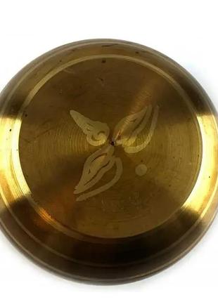 Чаша поющая бронзовая " будда" (6.5х 13х11.8 см)5 фото