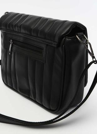 Женская сумка черная сумка стеганая сумка через плечо черный клатч через плечо кроссбоди3 фото