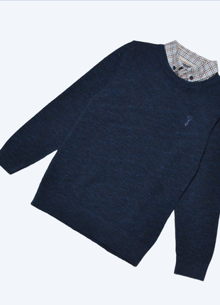 Темно-синий джемпер свитер next для мальчика 6 лет3 фото