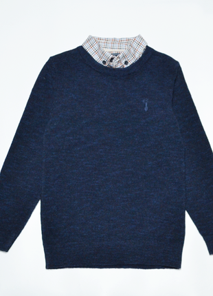 Темно-синий джемпер свитер next для мальчика 6 лет