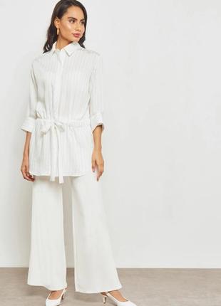 Удлиненная блуза, туника mango в полоску.