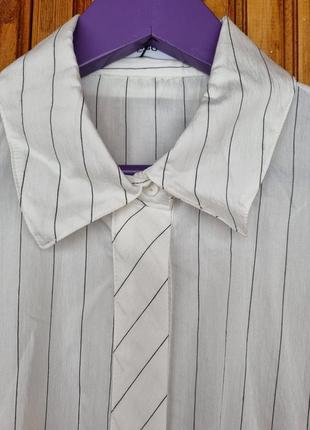 Удлиненная блуза, туника mango в полоску.