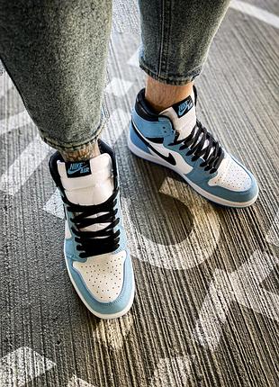 Кросівки nike air jordan 1 retro high tokyo bio hack oguniversity blue 7