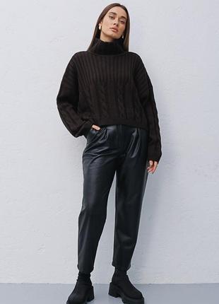 Короткий свитер оверсайз oversize