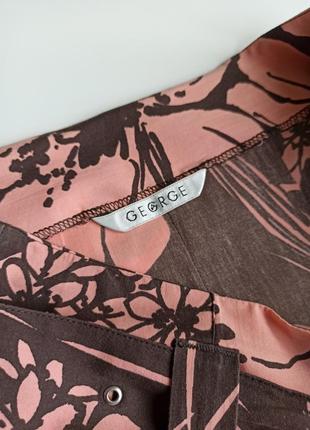 Красивая летняя юбка миди в цветочный принт из натуральной ткани 100% котон6 фото