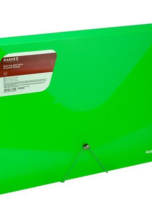 Папка на гумках axent a4 800 мкм transparent green (1502-26-a)