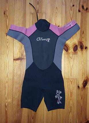 Гидрокостюм для дайвинга короткий для девочки