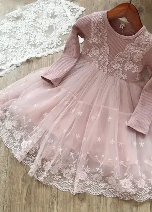 Сукня для дівчинки з мереживом розмір 110