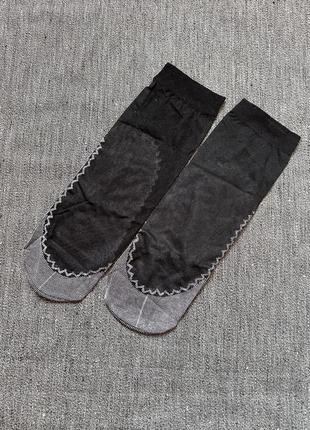 Капроновые носки с уплотненной стопой2 фото
