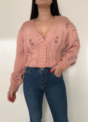 Класний кардиган з вишивкою clockhouse