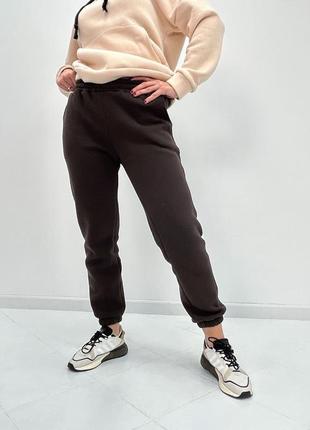 Жіночі спортивні штани на флісі "mirage" +великі розміри 50+
