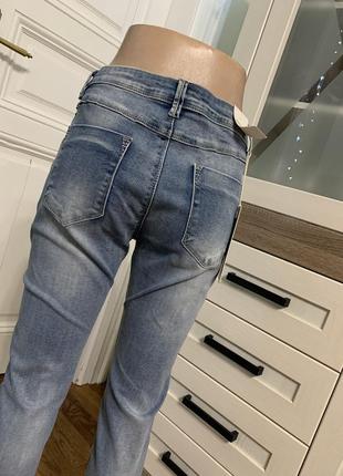 Женские светлые джинсы хл скинни узкие зауженные7 фото