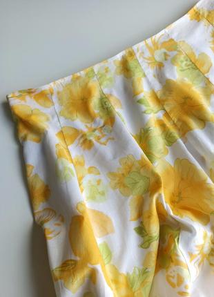 Красивая качественная летняя юбка из натуральной ткани5 фото