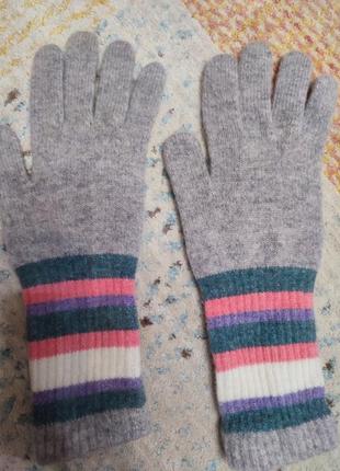 Шерстяные шарф и перчатки woolovers4 фото