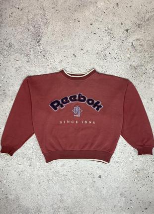 Винтажный свитшот reebok vintage 90s с большим логотипом