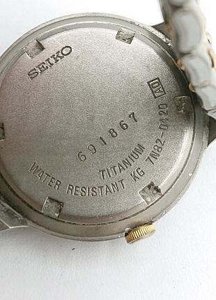 Женские коллекционные часы seiko titanium 7n82-04208 фото