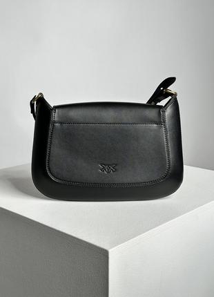 Классическая черная кожаная сумочка от pinko5 фото