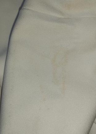Белые брюки палаццо из креп костюмной ткани6 фото