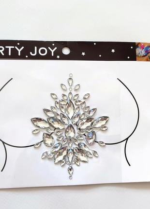 Стразы для тела груди камушки кристаллы наклейки наклейки патчи самоклеящиеся...