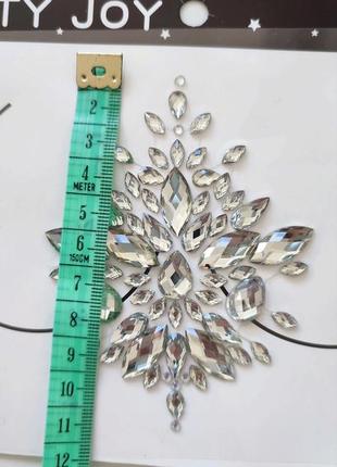 Стразы для тела груди камушки кристаллы наклейки наклейки патчи самоклеящиеся...