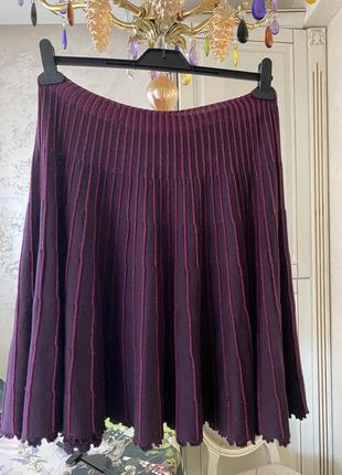 Нарядная трикотажная юбка с кристаллами сваровски5 фото
