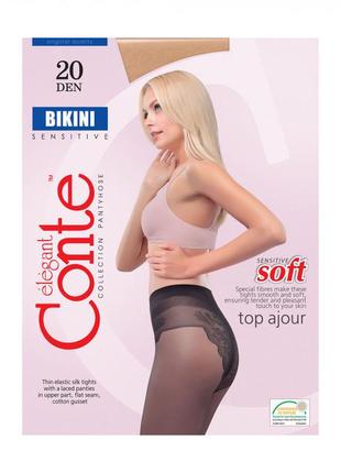 Oпт/роздріб колготки conte 15/20 den top, active, bikini, nuance3 фото