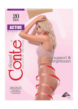 Oпт/роздріб колготи conte 15/20 den. top, active, bikini, nuance