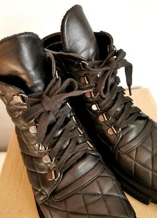 Ботинки деми на шнуровке натуральная кожа, 38-394 фото