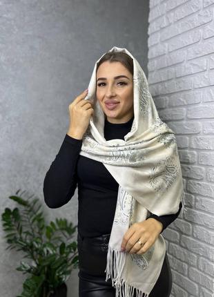 Женский кашемировый шарф 180 см на 75 см. производитель туречки.