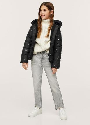 Детская теплая куртка на девочку курточка mango
