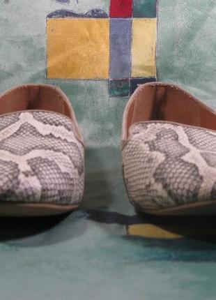 Мюли балетки сандалии туфли тапочки босоножки h&amp;m питон чешуйка размер 409 фото
