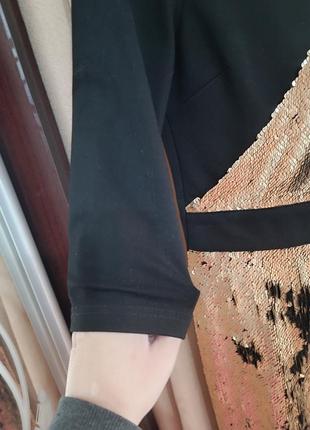 Вечернее платье с пайеткой. ткань из стрейч ткани комфортная и удобная m / l7 фото