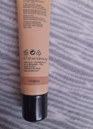 Kiko milano матирующая тональная основа