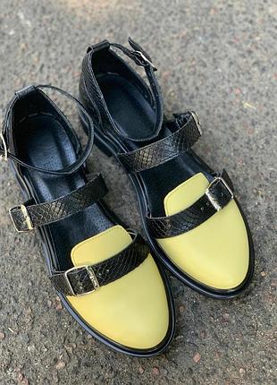 Кожаные мокасины ручной работы