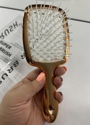 Продувна широка щітка для укладання волосся та сушки феном superbrush