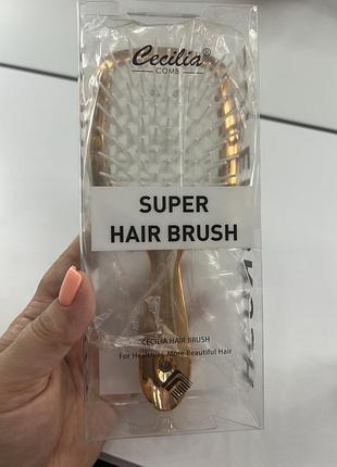 Продувна широка щітка для укладання волосся та сушіння феном superbrush 4