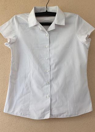 Школьная блузка с коротким рукавом marks& spencer